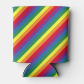 Diagonal-Regenbogenmuster Dosenkühler (Vorderseite)