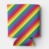 Diagonal-Regenbogenmuster Dosenkühler (Rückseite)