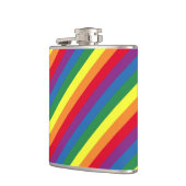 Diagonal-Regenbogenmuster Flachmann (Links)