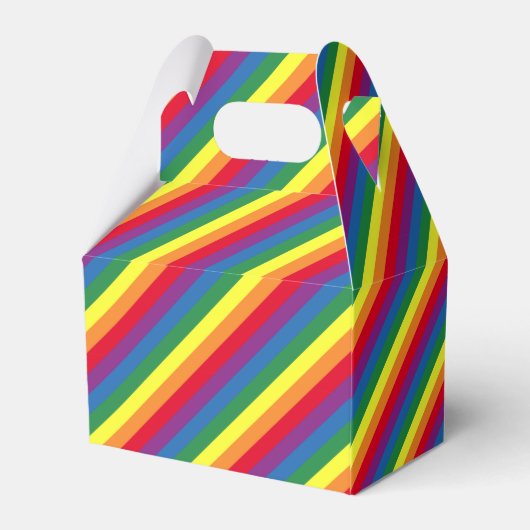 Diagonal-Regenbogenmuster Geschenkschachtel (Rückseite)