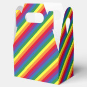 Diagonal-Regenbogenmuster Geschenkschachtel (Geöffnet)
