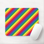 Diagonal-Regenbogenmuster Mousepad (Mit Mouse)