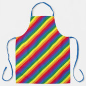 Diagonal-Regenbogenmuster Schürze (Vorderseite)