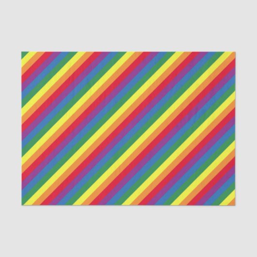Diagonal-Regenbogenmuster Seidenpapier (Vorderseite)