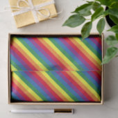 Diagonal-Regenbogenmuster Seidenpapier (Geschenk)