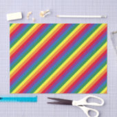 Diagonal-Regenbogenmuster Seidenpapier (Handwerk)