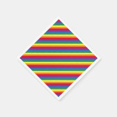 Diagonal-Regenbogenmuster Serviette (Ecke)