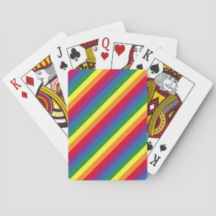 Diagonal-Regenbogenmuster Spielkarten
