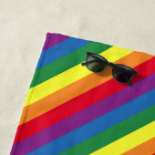 Diagonal-Regenbogenmuster Strandtuch (Beispiel)