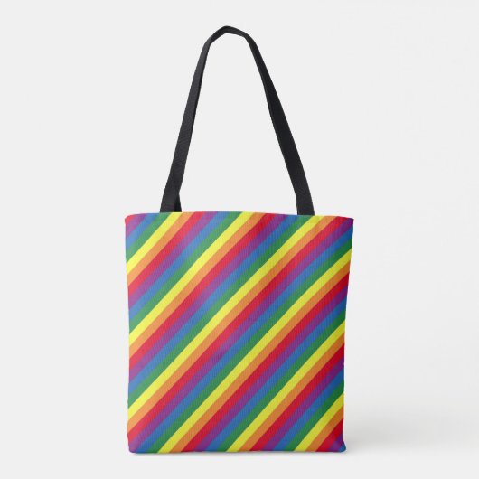 Diagonal-Regenbogenmuster Tasche (Rückseite)