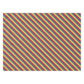 Diagonal-Regenbogenmuster Tischdecke (Vorderseite (Horizontal))