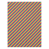 Diagonal-Regenbogenmuster Tischdecke (Vorderseite)