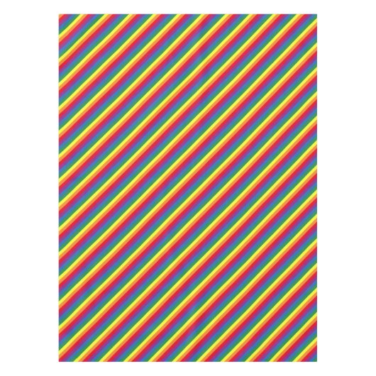 Diagonal-Regenbogenmuster Tischdecke (Vorderseite)
