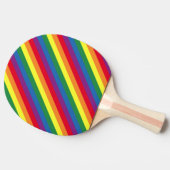 Diagonal-Regenbogenmuster Tischtennis Schläger (Seitenansicht)