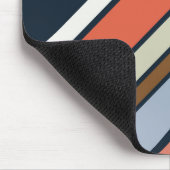 Diagonal Retro Design Streifen Mousepad (Ecke)