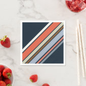 Diagonal Retro Design Streifen Serviette (Beispiel)