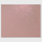 Diagonal Rose Gold Glitzer Gradient Ombre Geschenkpapier (Flach)