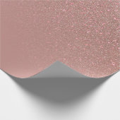 Diagonal Rose Gold Glitzer Gradient Ombre Geschenkpapier (Ecke)