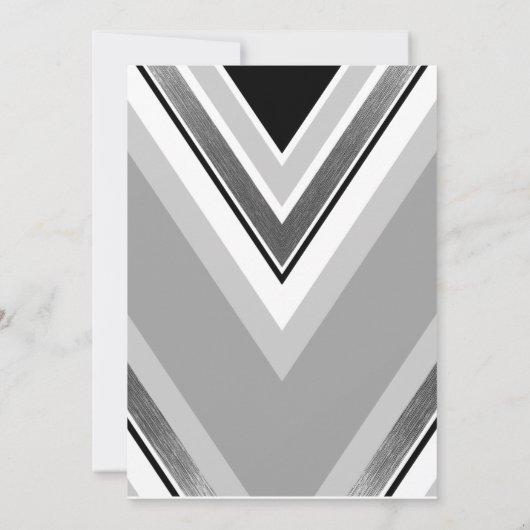 Diagonal schwarz, grau, metallisch gestreift danke (Rückseite)