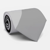 Diagonal, schwarz, grau, metallisch gestreift krawatte (Gerollt)