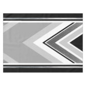 Diagonal, schwarz, grau, metallisch gestreift tischdecke (Vorderseite (Horizontal))