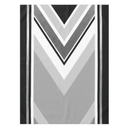 Diagonal, schwarz, grau, metallisch gestreift tischdecke