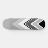 Diagonal schwarz, grau Streifen Skateboard (Horizontal)