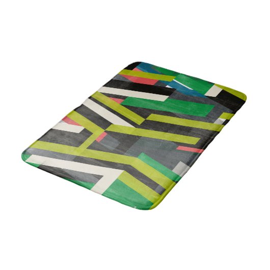 Diagonal-Slipstream-Muster Badematte (Schrägansicht)