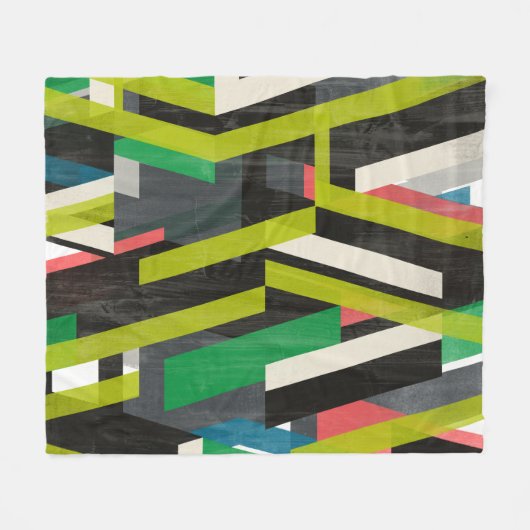 Diagonal-Slipstream-Muster Fleecedecke (Vorderseite (Horizontal))