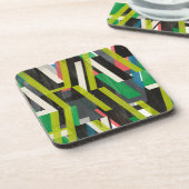 Diagonal-Slipstream-Muster Getränkeuntersetzer (Linke Seite)