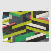 Diagonal-Slipstream-Muster Golfhandtuch (Horizontal)