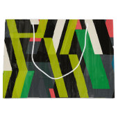 Diagonal-Slipstream-Muster Große Geschenktüte (Vorderseite)