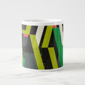 Diagonal-Slipstream-Muster Jumbo-Tasse (Vorderseite)