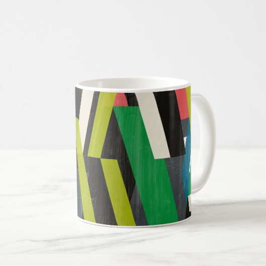 Diagonal-Slipstream-Muster Kaffeetasse (VorderseiteRechts)