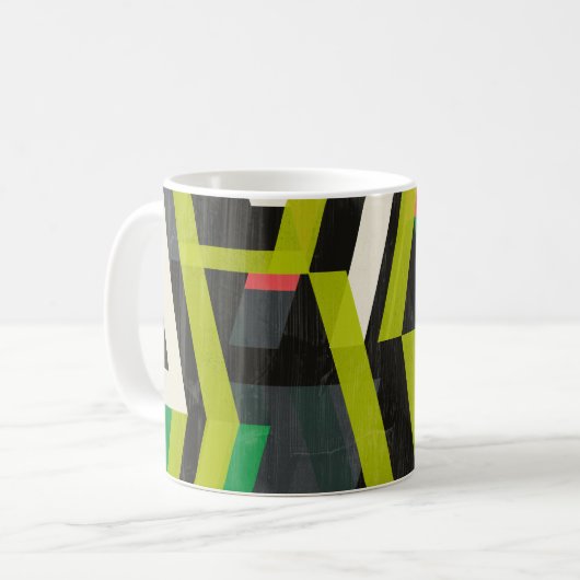 Diagonal-Slipstream-Muster Kaffeetasse (Vorderseite Links)