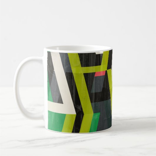 Diagonal-Slipstream-Muster Kaffeetasse (Links)