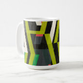 Diagonal-Slipstream-Muster Kaffeetasse (Vorderseite Links)