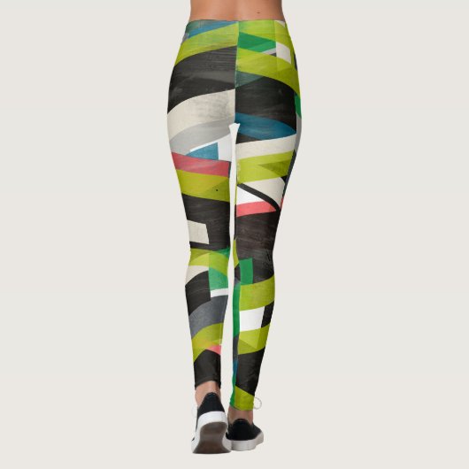 Diagonal-Slipstream-Muster Leggings (Rückseite)