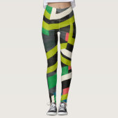 Diagonal-Slipstream-Muster Leggings (Vorderseite)