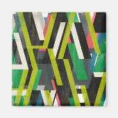 Diagonal-Slipstream-Muster Magnet (Vorne)