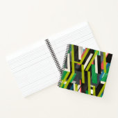 Diagonal-Slipstream-Muster Notizblock (Innenseite)