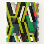 Diagonal-Slipstream-Muster Notizblock (Rückseite)