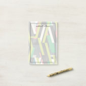 Diagonal-Slipstream-Muster Post-it Klebezettel (Auf Schreibtisch)