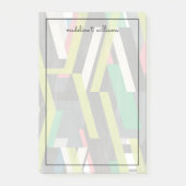 Diagonal-Slipstream-Muster Post-it Klebezettel (Vorderseite)