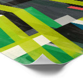 Diagonal-Slipstream-Muster Poster (Ecke)