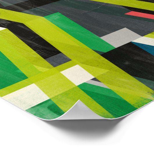 Diagonal-Slipstream-Muster Poster (Ecke)