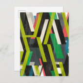 Diagonal-Slipstream-Muster Postkarte (Vorne/Hinten)