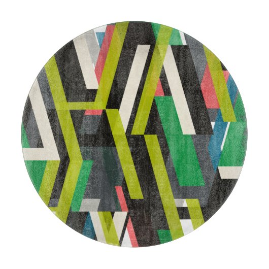 Diagonal-Slipstream-Muster Schneidebrett (Vorderseite)