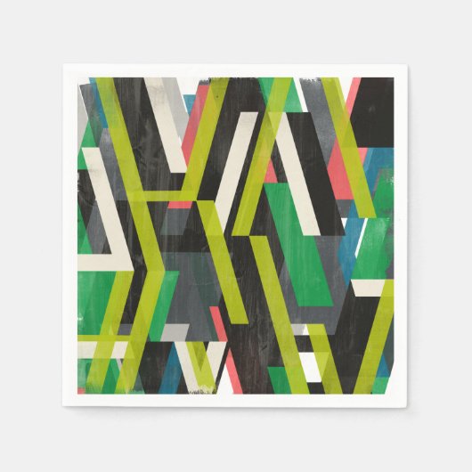 Diagonal-Slipstream-Muster Serviette (Vorderseite)