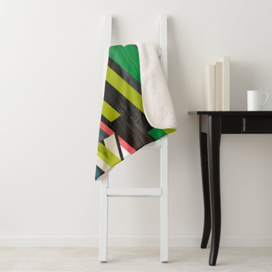 Diagonal-Slipstream-Muster Sherpadecke (Beispiel)